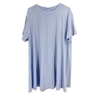 Lululemon Women 16 All Yours T Shirt Dress Tee Relaxed Lilac Purple Short Sleeve